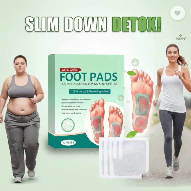 Ridoy Foot Pads | Foot Pads Weight Loss | Weight Loss Support For Deep Foot Detox Bene Plaster & Patch(10 Patches)