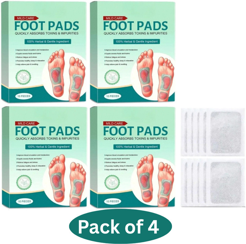 SOMIYO foot pads | Premium Foot Pads Detox Edition - Soothing Foot Care Action For Gent Plaster & Patch(4 x 10 Patches)