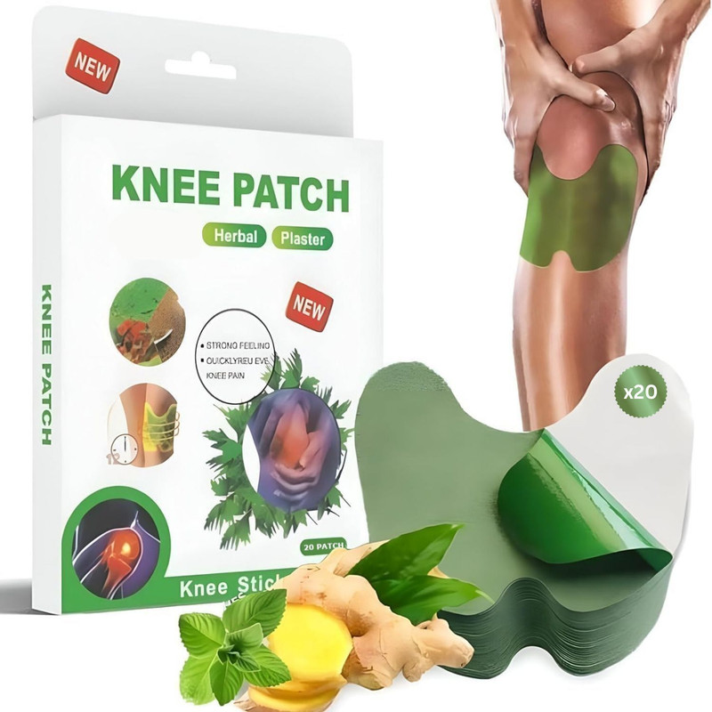 Laxit Knee Pain Relief Herbal Patches Ayurvedic Patch Sticker Relief Joint Knee Pain Plaster & Patch(20 x 1 Patches)