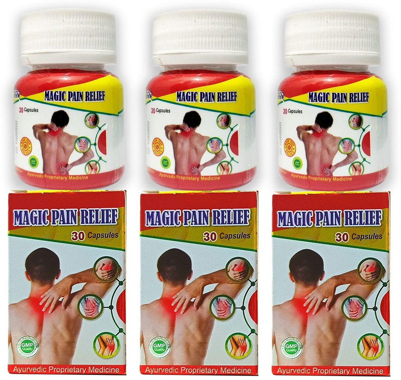 vitaherbal Ayurvedic Magic Pain Relief Capsule For Joint pain (Pack of 3) Capsules(3 x 40 Units)