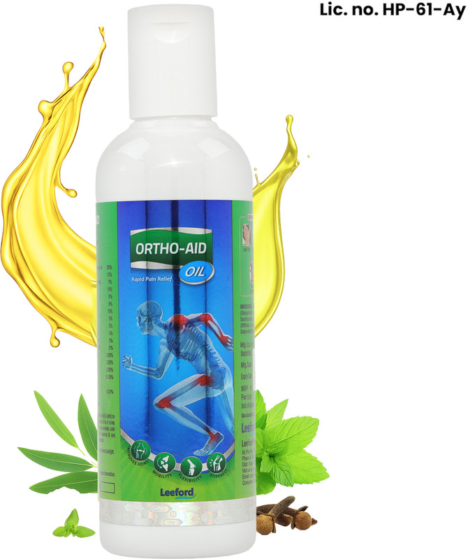 ORTHO AID Rapid Pain Relief Oil | Relieves Stiffness, Boosts Joint Flexibility & Mobility Liquid(100 ml)