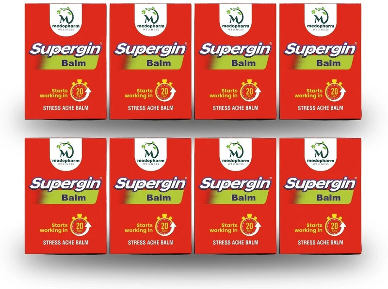 Medopharm Wellness Supergin Pain Relief 8 Balm(8 x 7.5 ml)