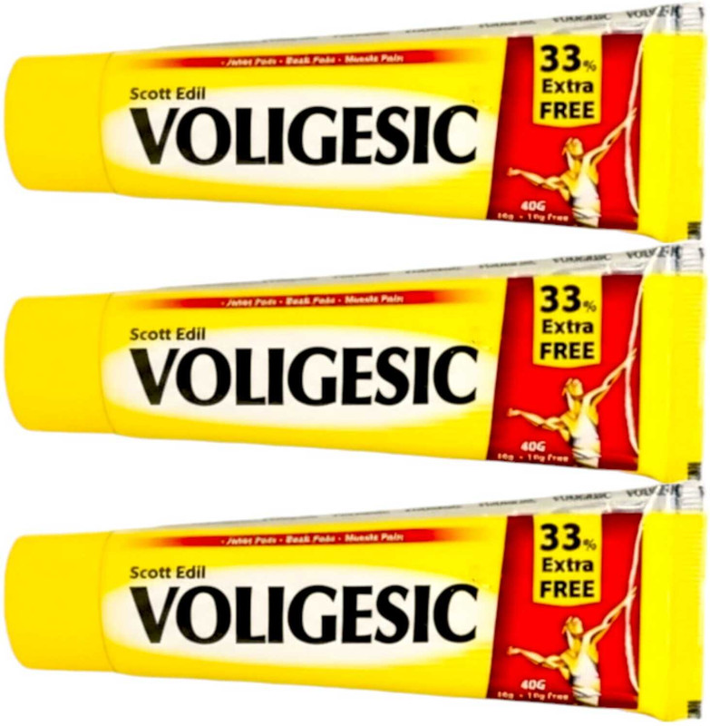 Voligeisc PAIN_GEL FOR Joint/Muscle FAST PAIN RELIEF ACTION PACK OF 3 Gel(3 x 40 g)