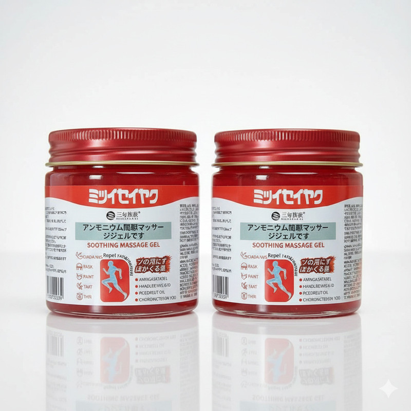 APEIX Japanese Red Massage Gel Fast Relief for Joint Muscle Pain Herbal Deep Pack Of 1 Gel(50 ml)