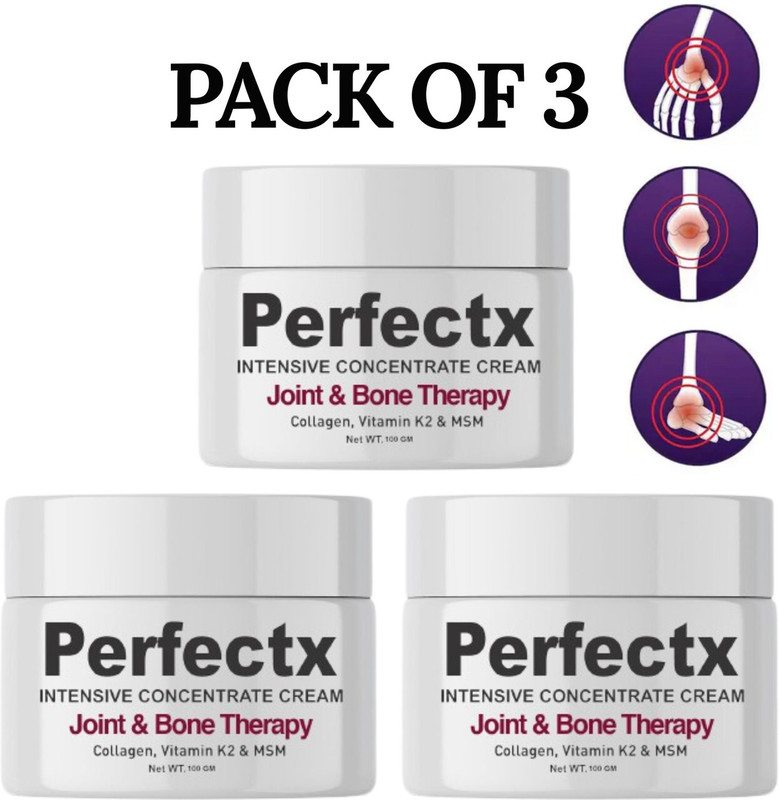 BooBum Perfectx Joint Bone Collagen Cream | Muscle Joint Wrist Back Knee Pain Relief Cream(3 x 100 g)