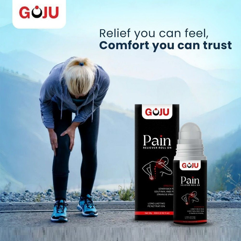 GOJU Compact and Easy-to-Apply Pain Relief Roll-On for On-the-Go Use Balm(60 ml)