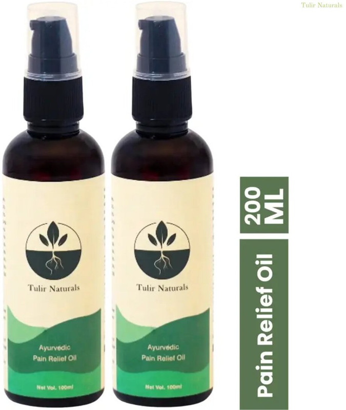 Tulir Naturals Pain Oil | Ayurvedic Oil Helps Reduce Swelling Liquid(2 x 100 ml)