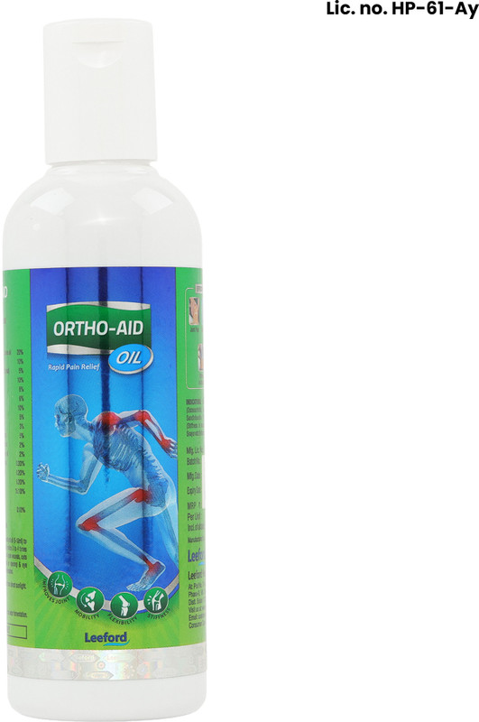 Leeford Ortho -aid Pain Relief Oil | Relieves Stiffness, Boosts Joint Flexibility Liquid(100 ml)