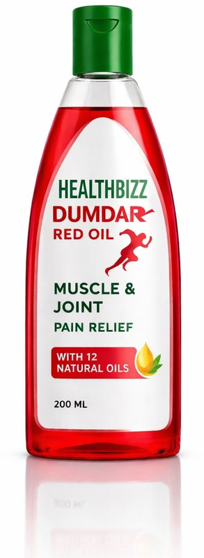 HEALTHBIZZ Dumdar Red muscle and joint pain relief oil Liquid(200 ml)