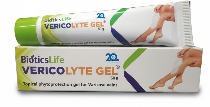 Vericolyte Varicose & Spider Vein Gel for Leg Pain, Swelling, Itching & Skin Tone Gel(2 x 50 g)