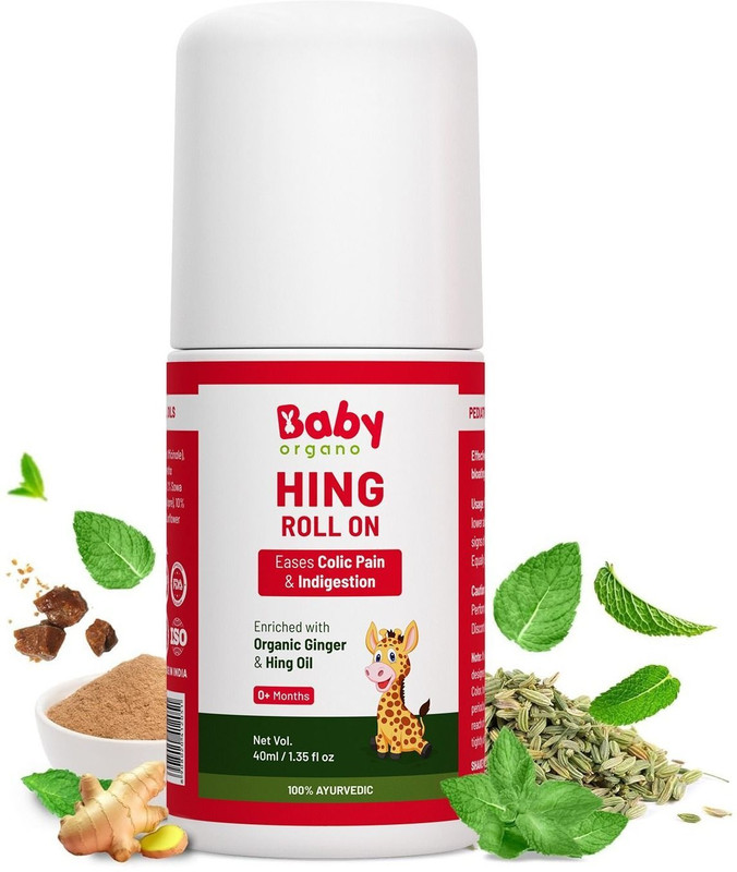 BabyOrgano Hing Roll on for colic, constipation and indigestion in babies(40 ml)