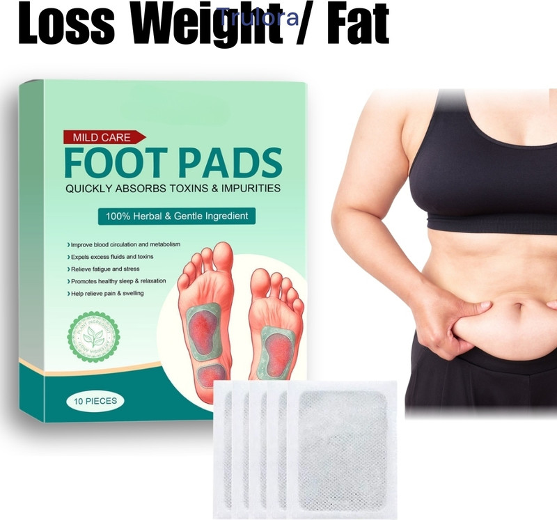 Trulora Foot Pads | Herbal Foot Pads – Weight Light Routine Plaster & Patch(10 Patches)