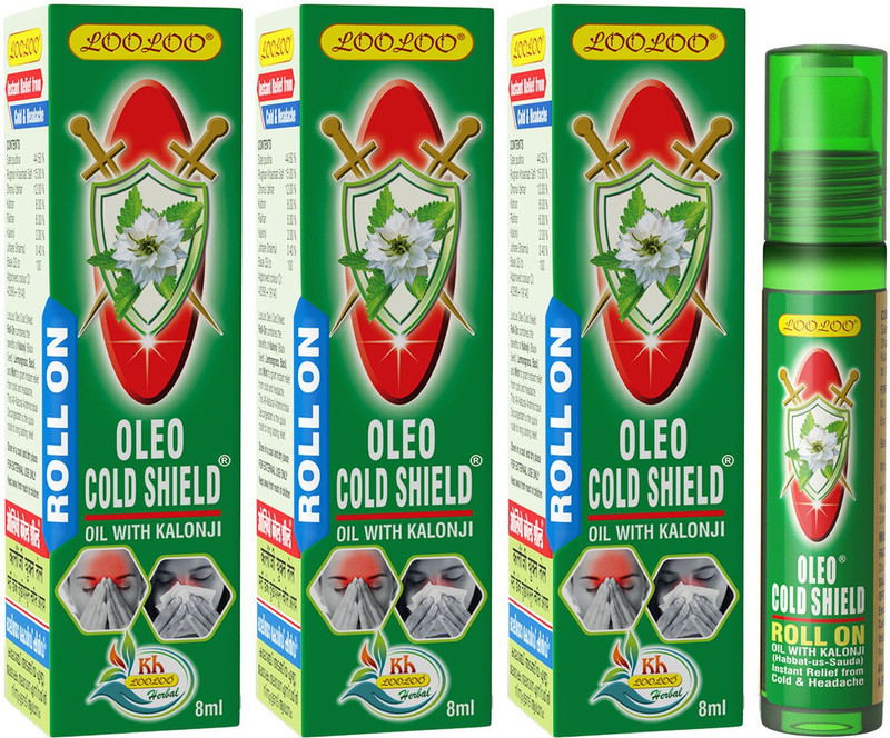 looloo Oleo Cold Shield Oil With Kalonji Liquid(3 x 8 ml)