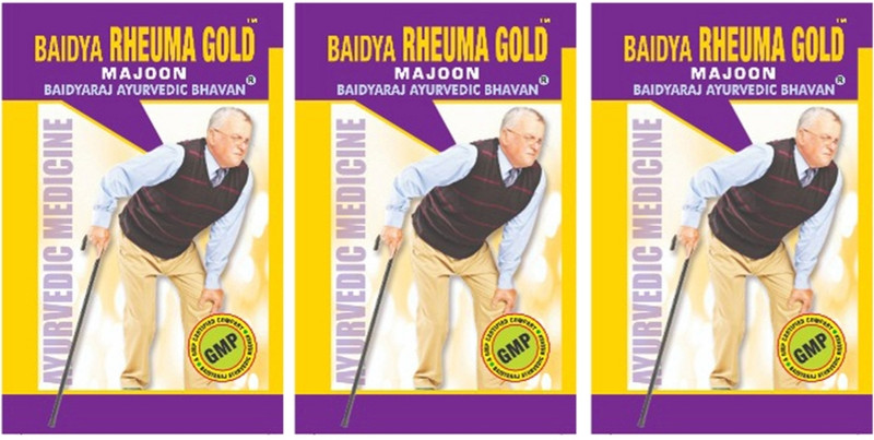 Baidyaraj Ayurvedic Bhavan Rheuma Gold Majoon Chyavanprash pack of 3 (200gm+200gm+200gm) Powder(3 x 200 g)