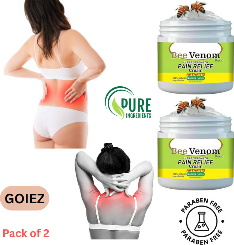 GOIEZ Bee Venom Cream For Morning Stiffness And Joint Pain (pack Of 2) Cream(2 x 100 g)
