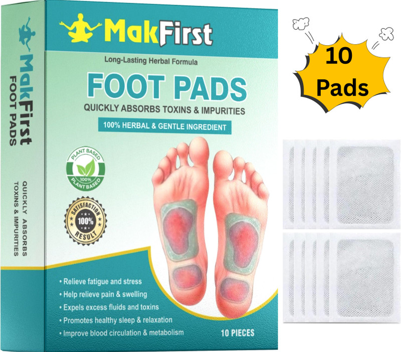 MAKFIRST Foot Pads weight loss Herbal Detox Weight Routine Support Plaster & Patch(3 x 10 Patches)
