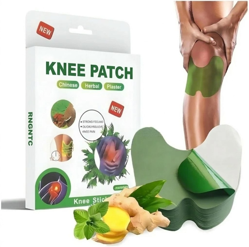 RNGNTC O (10 pcs)Herbal Knee Therapy Pain Relief Patch for Arthritis Joint Support Care Knee Support(Multicolor)