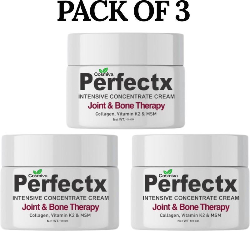 COSMIVA Perfectx Joint Bone Collagen Cream for Back, Neck, Hands, Feet Cream(3 x 100 g)