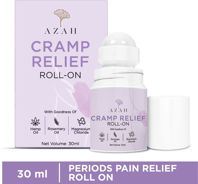 AZAH Pain Relief Menstrual Cramp Roll On for Quick Relief in Period Pain | Liquid(30 ml)