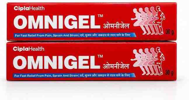 omnigel For Fast Relief From Pain,Sprain and Strain Gel(2 x 30 g)