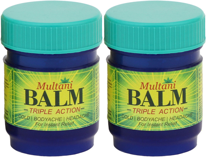 Multani Triple Action Balm (Pack of 2) | Multi-Propose Pain Relief - Balm(2 x 20 g)