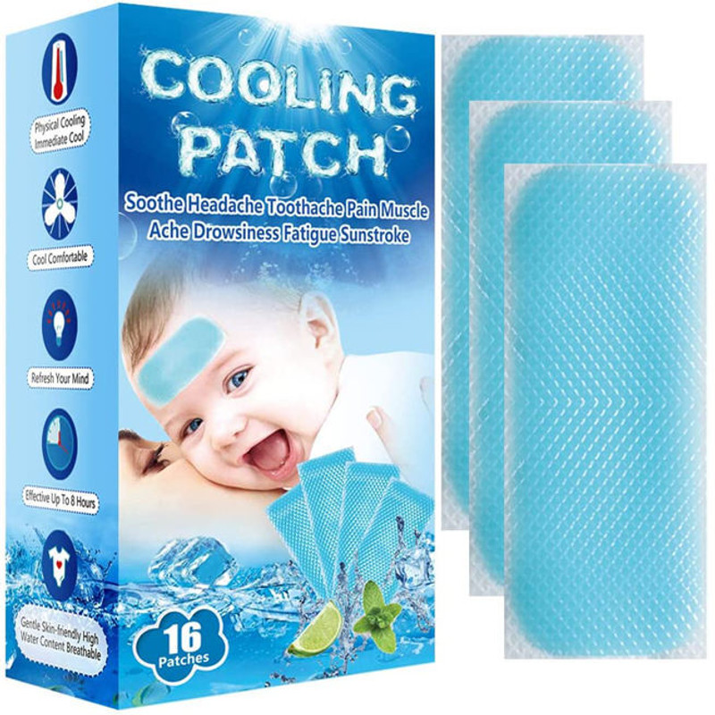 PRO99S Fever Cooling Gel Patch Plaster & Patch(16 Patches)