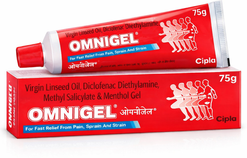 Cipla Omnigel 75g Pain Relief Gel – Fast Acting for Muscle & Joint Pain Cream(75 g)