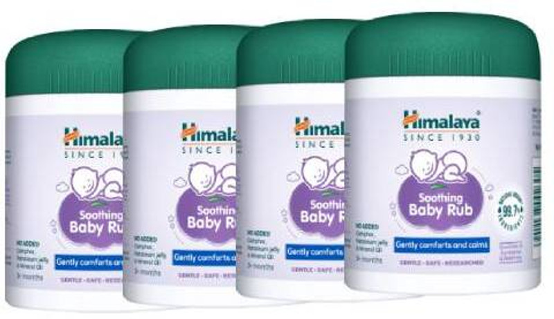 HIMALAYA Soothing Baby Rub 50gm Pack Of 4 Balm(4 x 50 g)