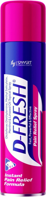 D FRESH Relieving Spray | Instant Pain Relief Formula | For Joints & Muscle Pain | Spray Spray(35 ml)