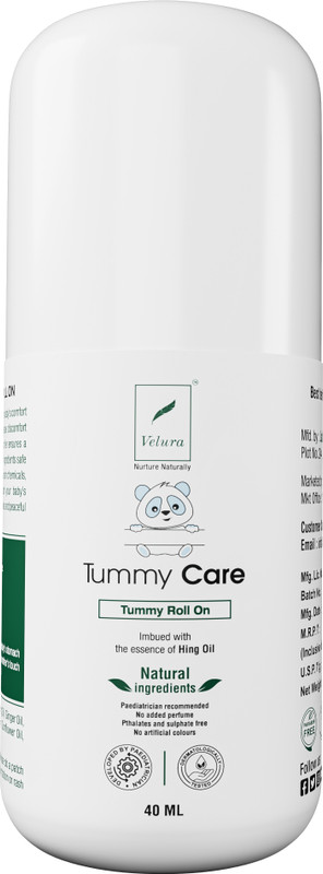 Velura Baby’s Tummy Care Roll On for Relieving Constipation, Colic & Flatulence Balm(40 ml)