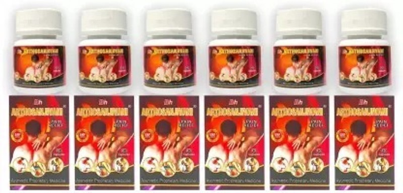 ARTHOSANJIVANI bh Ayurvedic 30 Capsule For Joint Pain, Artharitis, Knee Pain Capsules(6 x 30 Units)