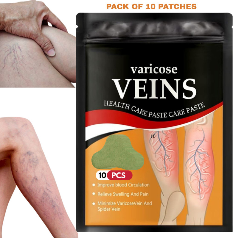 AYYIASHI Organic Relief Vericose Vein Patches for Muscle Tension Plaster & Patch(10 Patches)