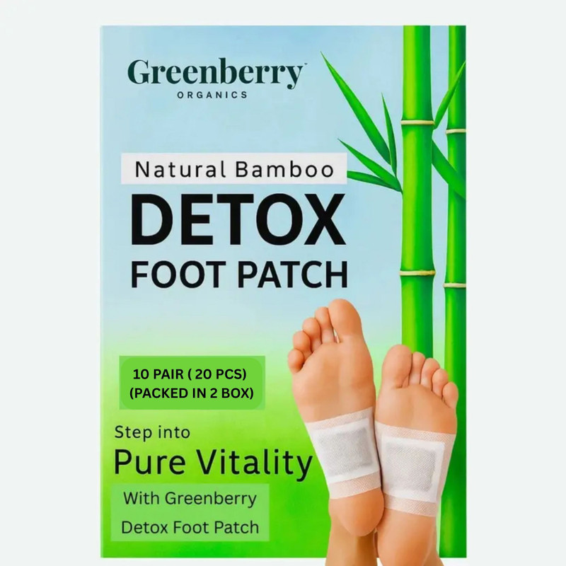 Greenberry Organics Pain Relief, Stress Relief Sleep Patch for Detoxification Foot Pads Plaster & Patch(20 x 1 Patches)