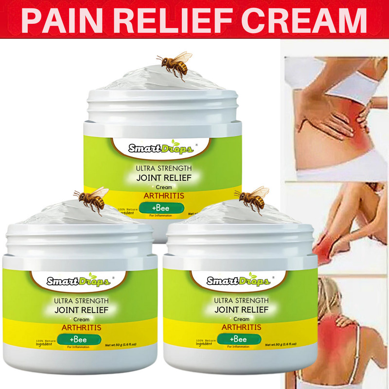 smartdrops Bee Joint and Bone Cream, Provides for Elbow, Shoulder, Leg Cream Cream(3 x 50 g)