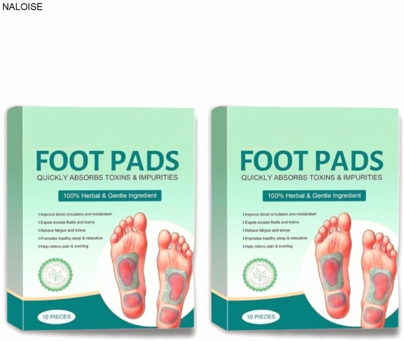 NALOISE Ginger Foot Patch - Kinoki Foot Pads With Toxin Removal (Pack of 2) Plaster & Patch(2 x 5 Patches)