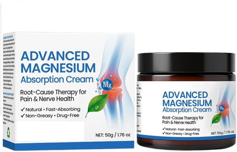 KISSINA Advanced Magnesium Absorption Cream – Fast-Acting Muscle & Joint Support Cream(50 g)