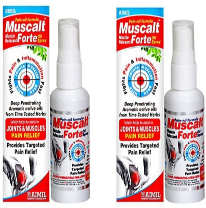 Muscalt Forte Forte Oil Non-Stick Joint Pain Relief Ayurvedic Oil with Spray Pack Of 1 Spray(60 ml)