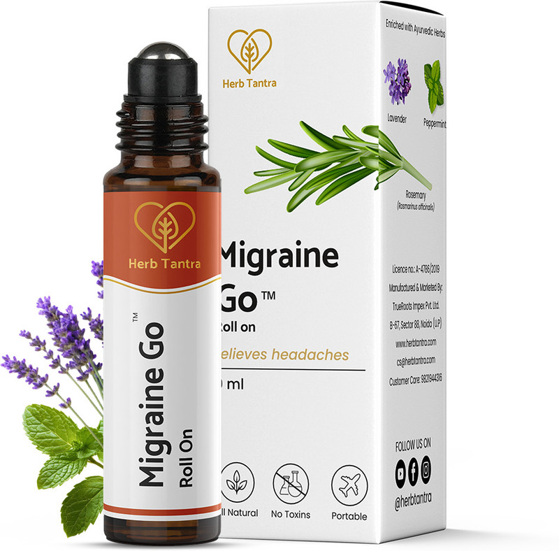 Herb Tantra Migraine Go Headache Relief Roll-On(9 ml)