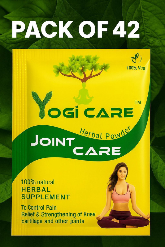 Sandhivex Yogi Care Joint Care–Pack of 42 Sachets | Ayurvedic Joint Support Powder(42 x 4 g)