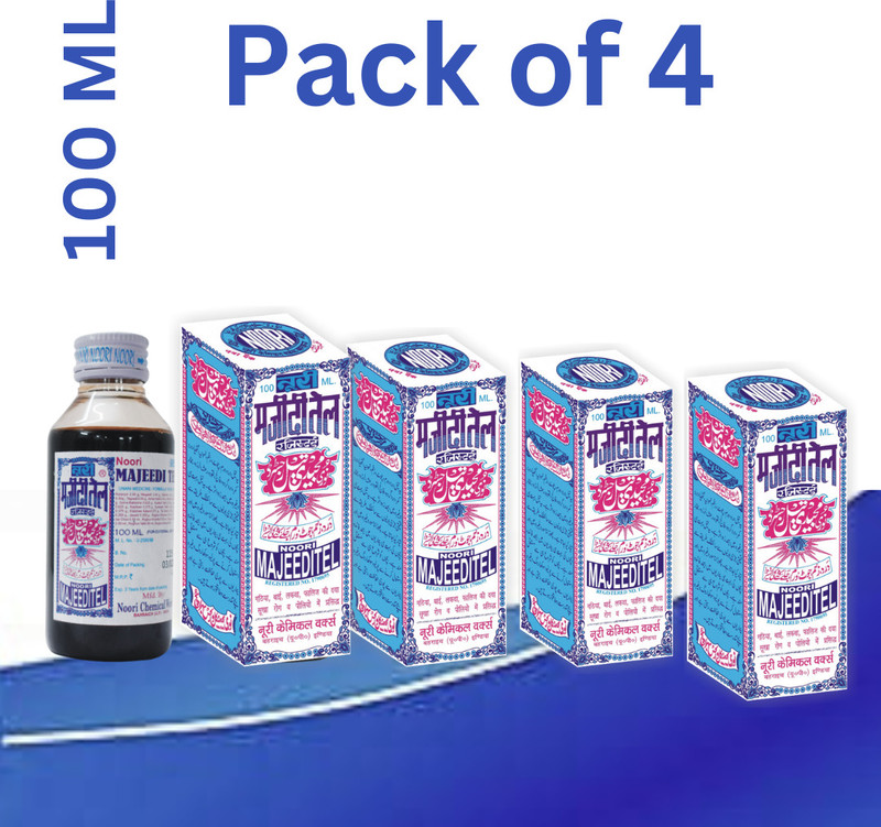 Noori Majeedi Tel Pain Relief Massage Oil Liquid(4 x 100 ml)