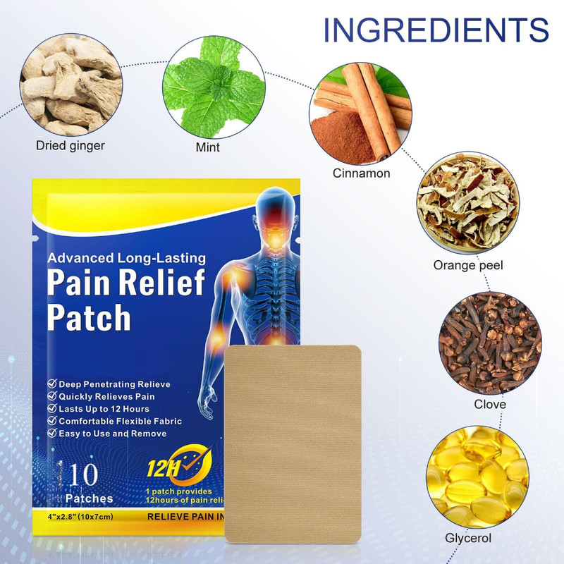 NARMARA Herbal Instant Pain Relief Patch Plaster & Patch(10 Patches)