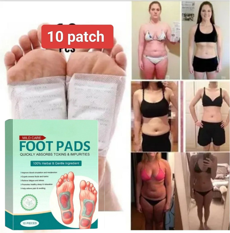 HUTUTU Foot Pads Weight Loss | Relieves Heaviness & Fatigue For Body Balance Plaster & Patch(10 Patches)