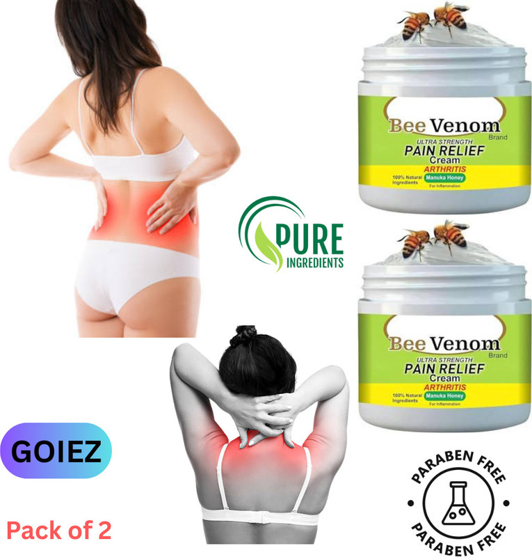 GOIEZ Bee Venom Cream For Neck, Elbow And Wrist Pain Relief (pack Of 2) Cream(2 x 100 g)