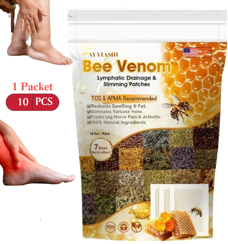 AYYIASHI Bee Venom Foot Patch Anti Fatigue And Circulation Booster Patch Plaster & Patch(50 g)