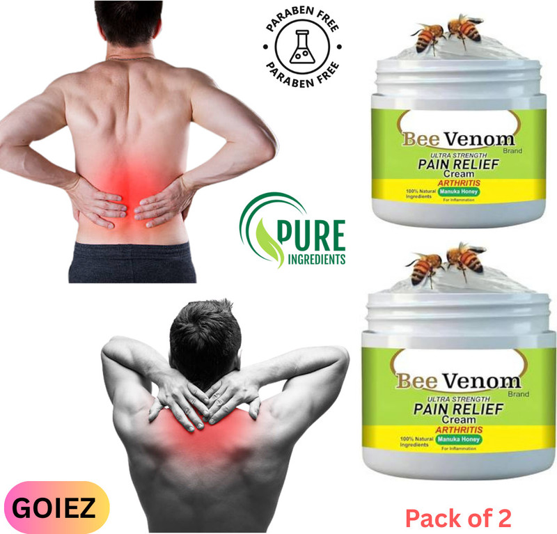 GOIEZ Bee Venom Cream For Gentle Joint And Muscle Comfort (pack Of 2) Cream(2 x 100 g)