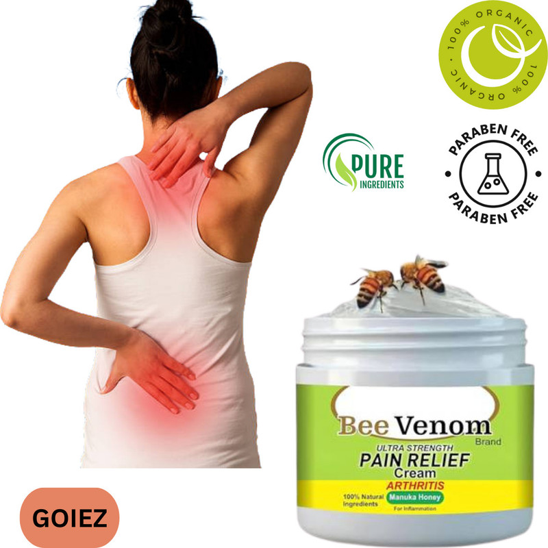 GOIEZ Bee Venom Herbal Cream For Back, Neck And Shoulder Pain Relief (100g) Cream(100 g)