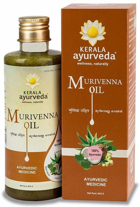 KAREJA AYURVEDA Murivenna Oil For Burns, Cuts, and Sprains Liquid(200 ml)