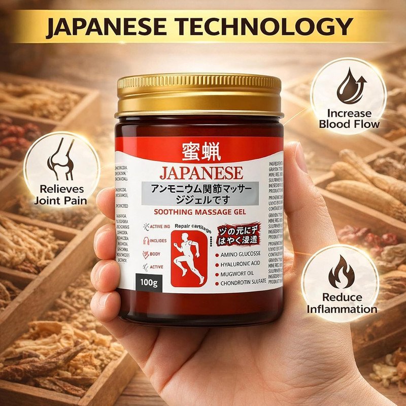 lunexa Japanese Soothing Massage Gel| Fast Pain Relief & Muscle Relaxing Gel Gel(100 g)