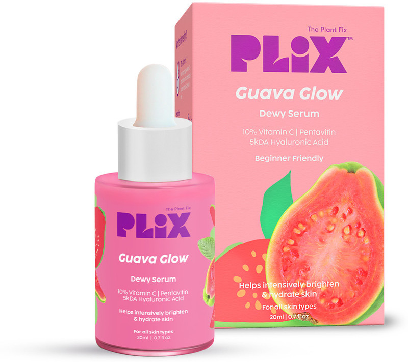 The Plant Fix Plix 10% Vitamin C Guava Face Serum for Skin Brightening, Clear & Glowing(20 ml)