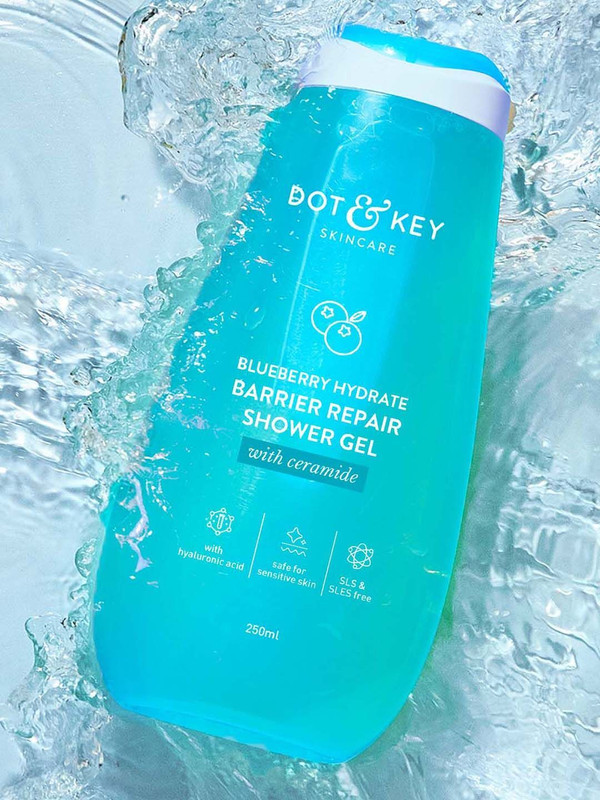 Dot & Key Blueberry Hydrate Barrier Repair Hydrating Shower Gel, Non Drying, Paraben Free(250 ml)